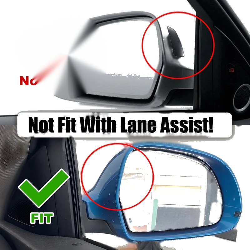Audi Q2 / Q3 Pair Gloss Black Side Mirror Cap Covers (2016–2025)