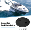 Boat - Marine Inspection Cover Black 8" Deck Plate Hatch