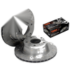 Commodore VR VS 2 x Front Dimpled+Slotted Disc Rotors+Brake Pads (1993–1997)