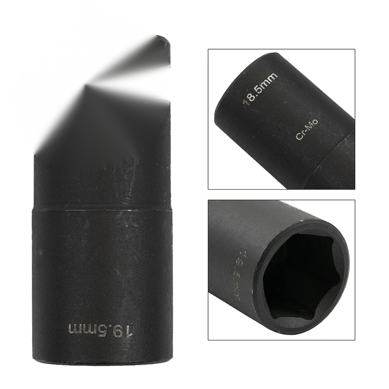 1/2 Dr Damaged Lug Socket Tool, Deep Length Flip Impact-Set