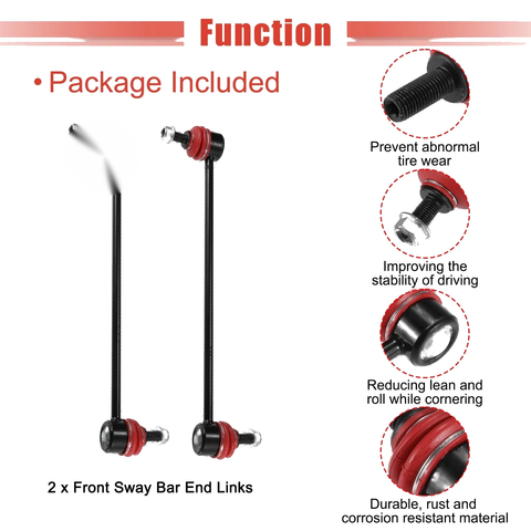 Mazda 3, BMW 740i Front Stabilizer Sway Bar End Links (2004-2013)