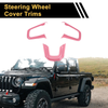Jeep Wrangler JL JLU (2018-2024) - Pink Steering Wheel Cover Trim