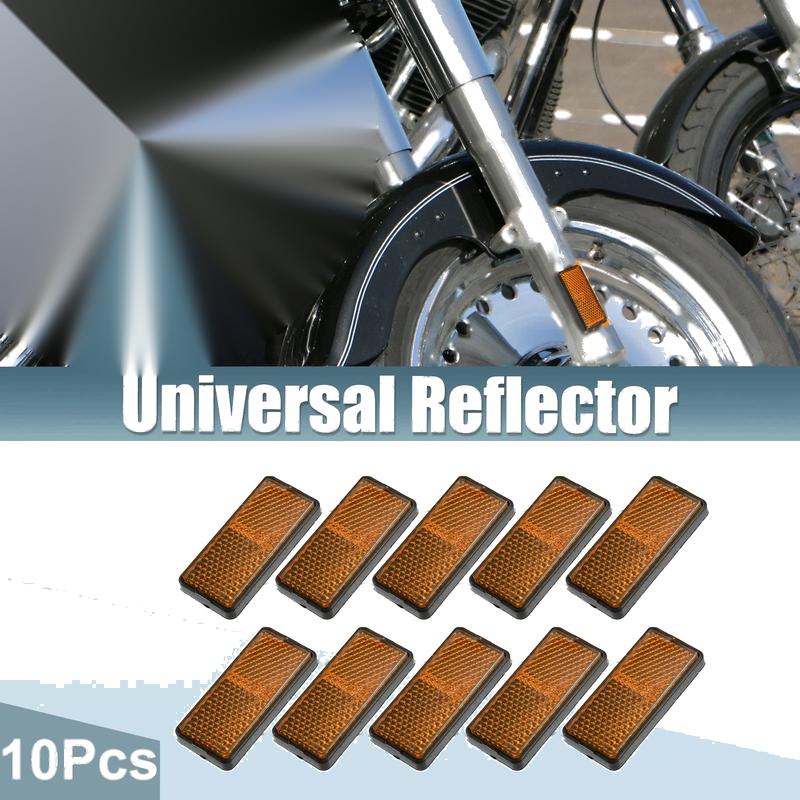 Motorcycle 10x Spoke Reflective 56x26mm