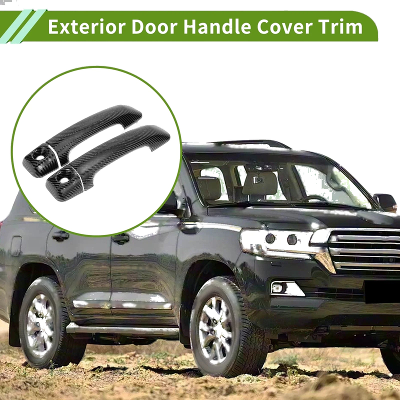 Carbon Fiber Exterior Door Handle Cover Trim / 2 Pcs / Toyota FJ Cruiser