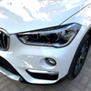 BMW X1 2 x Headlight Eyelid Trim Covers Carbon Fiber Look (2016-2021)