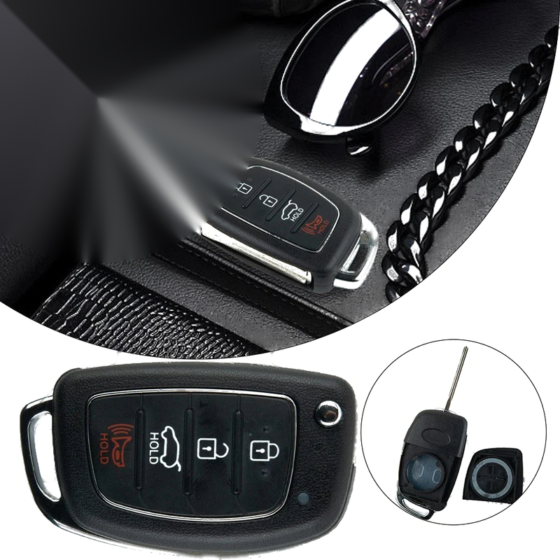 Hyundai Sonata 1x ABS Remote Key Shell 4-Button Resistant Grinding