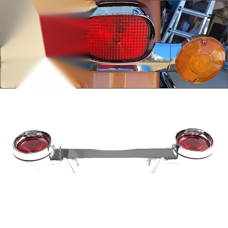 Harley FLSTN FLST FLHTC 8.25" Rear Turn Signal Light Bar Lens (2000-2017)