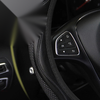 Au Black Car Steering Wheel Cover / 37-38CM / Steering Wheel Cover