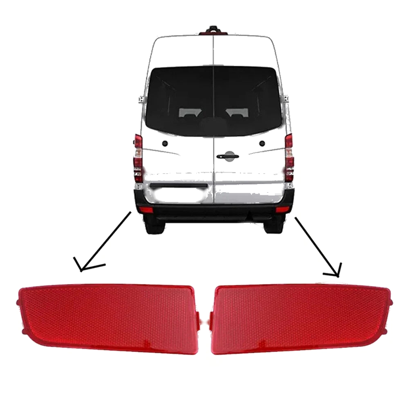 Mercedes Sprinter 3500 Rear Bumper Reflector Light Case LH RH (2010-2018)