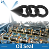 Oil Seal / 25x37x6mm / Seal Ring Rotary Shaft Seal Nitrile Rubber Black 5 Pcs