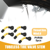 Cars Motorcycles Gold Tone 5 Pcs PVR50 Tubeless Tire Valve Universal