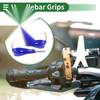 Motorcycle Checkered Pattern End Grips Hand Grips Cover
