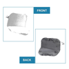 Nissan Rogue (2014-2016) Silver Tone Front Bumper Tow Hook Cover