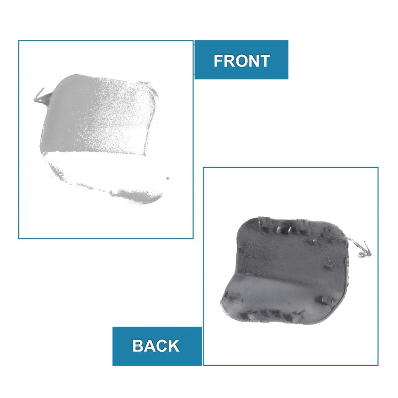 Nissan Rogue (2014-2016) Silver Tone Front Bumper Tow Hook Cover