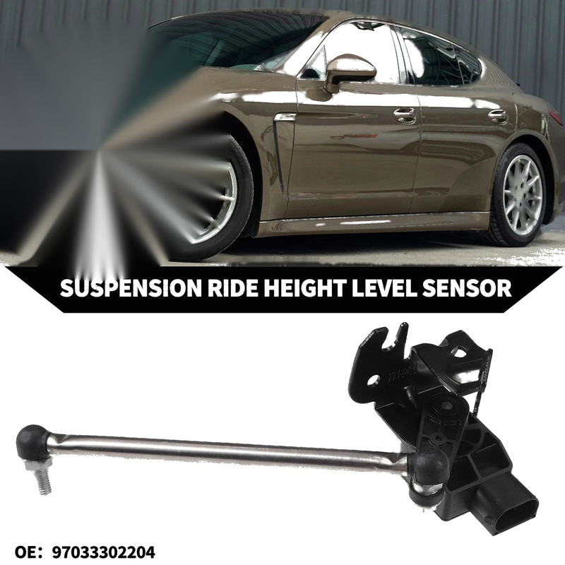 Porsche Rear Right Black Suspension Ride Height Sensor