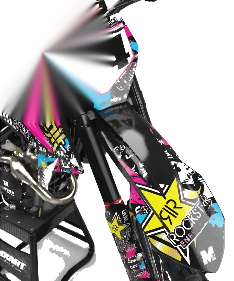 KTM SX 125 Decals Stickers Custom Graphic Kit RUSH Style (2023-2024)