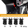 License Plate Screws Cover / 35mm Black 4Pcs / Universal Motorcycle