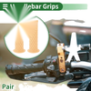 25mm Motorcycle Hand Grips TPU Beige Handlebar Grips Covers