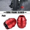 Motorcycle Anti-Drop Wheel Crash Protection Red Fork Frame Slider