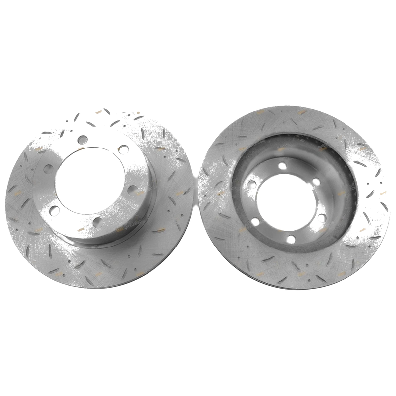 Prado 90 95 Series 2 x Front Slotted Brake Rotors (1996–2002)