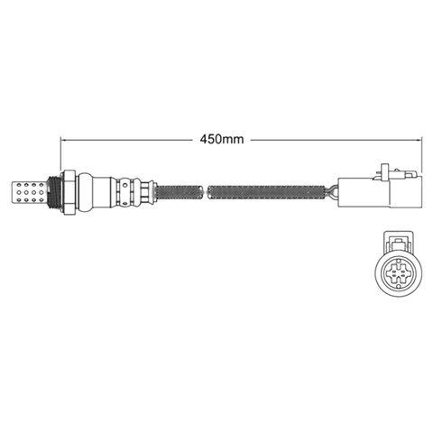 Mazda 2 DY 4cyl 1.5L ZY Pre-Cat Oxygen O2 Sensor (2002 - 2003)