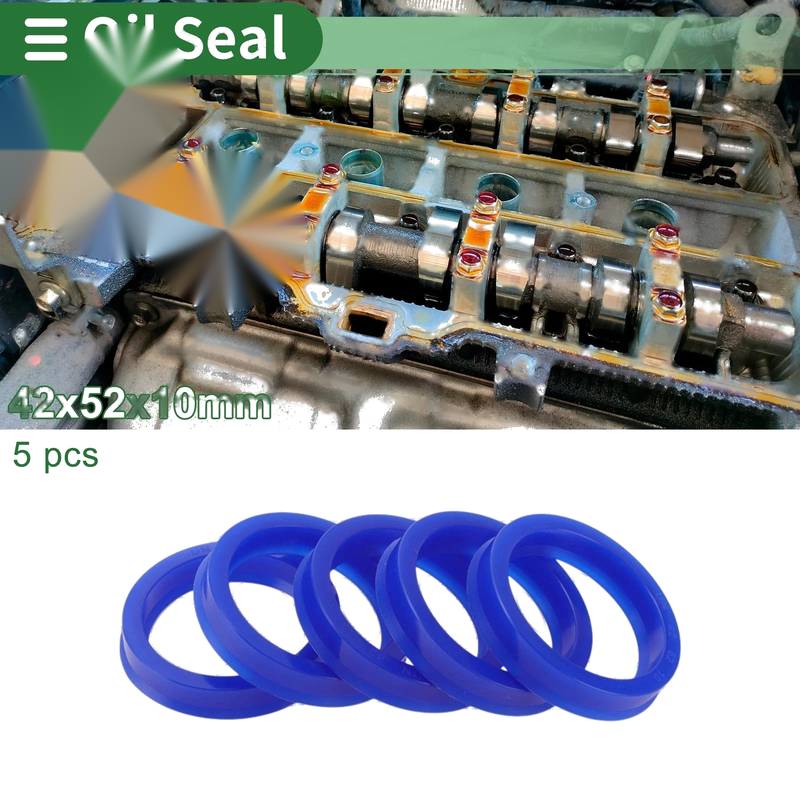 Oil Seal 42x52x10mm 5 Pcs Rotary Shaft Seal TPU