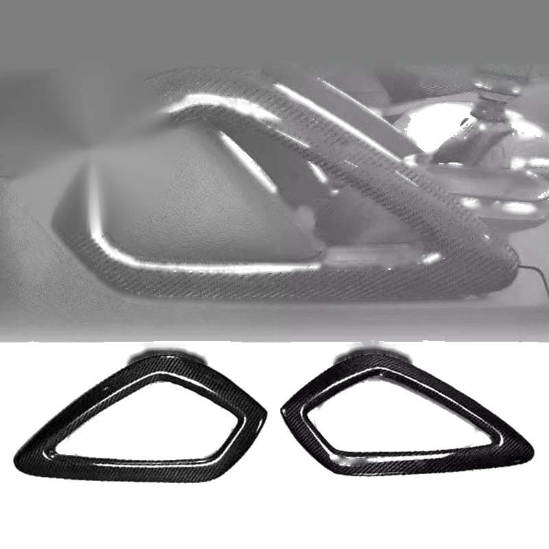 Hyundai Veloster 11-17 Carbon Fiber Console Shift Side Armrest Cover Trim