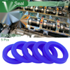 Make Model Oil Seal / 35x52x8mm / TPU Rotary Shaft Seal Blue 5 Pcs