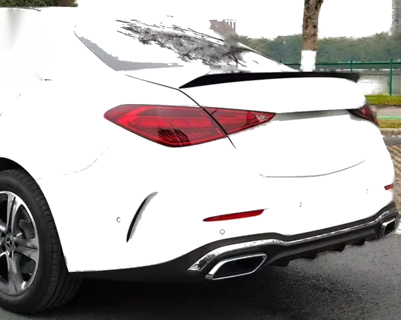 Mercedes-Benz C-Class W206 Sedan ABS Black C63 Style Rear Spoiler (2022-2023)