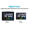 Home AU Large Jumbo LED Wall Desk Clock with Calendar & Temperature