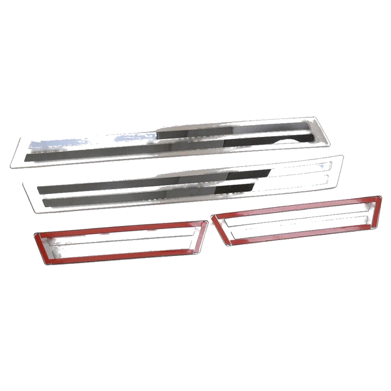 Mazda CX-5 2017-2021 Outer Door Sill Scuff Plate Cover Trim (4 x Steel)