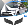 Toyota RAV4 Carbon Fiber Front Door A-Pillar Cover Trim Pair (2019–2023)