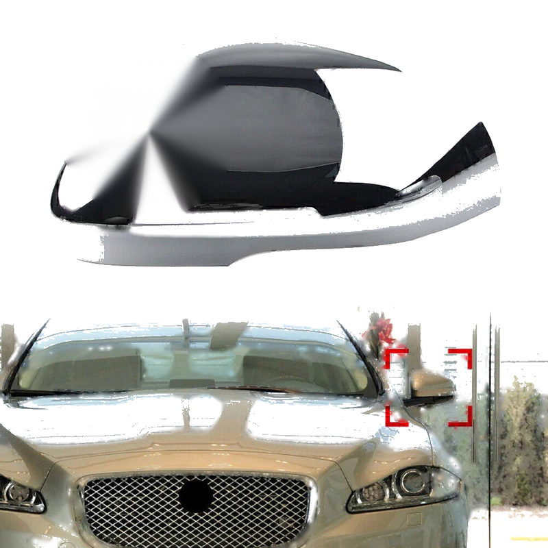 Jaguar XF XFR XJ Left Side Rear View Mirror Cover Cap Chrome (2008-2015)