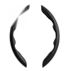 Car Accessories Black Carbon Fiber Steering Wheel Booster Cover