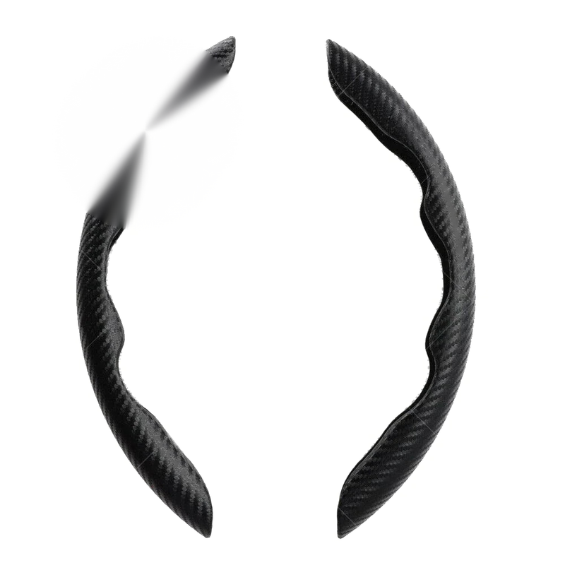 Car Accessories Black Carbon Fiber Steering Wheel Booster Cover
