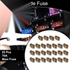 Car Boat Truck RV Motorcycle Maxi Fuse 70A Blade Fuse 25 Pcs