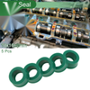 Oil Seal 10x16x8mm Rotary Shaft Seal TPU High Pressure Green 5 Pcs