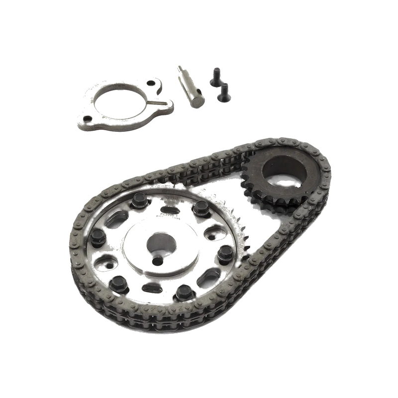 Ford SB 289 302 Double Roller 2pc Adj Billet Steel Timing Chain (1962-1995)