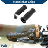 Motorcycle Rubber Black 1 x Pair 7/8" 22mm Hand Grips