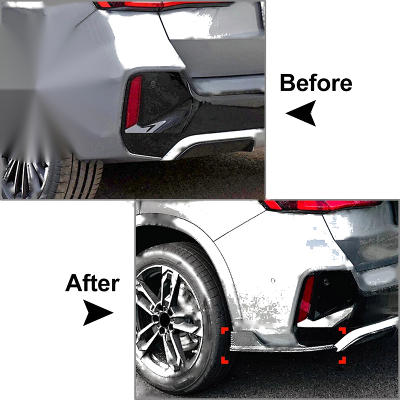 BMW X1 U11 U12 IX1 M Sport Rear Bumper Side Corner Spoiler (2023-2024)