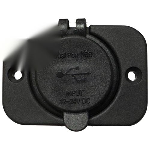 Relaxn Power Socket Twin USB-A/USB-C Flush Mount Black 12V/24V