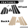 Subaru Forester 8 Pcs Black Car Pillar Window Trim Covers (2008-2012)