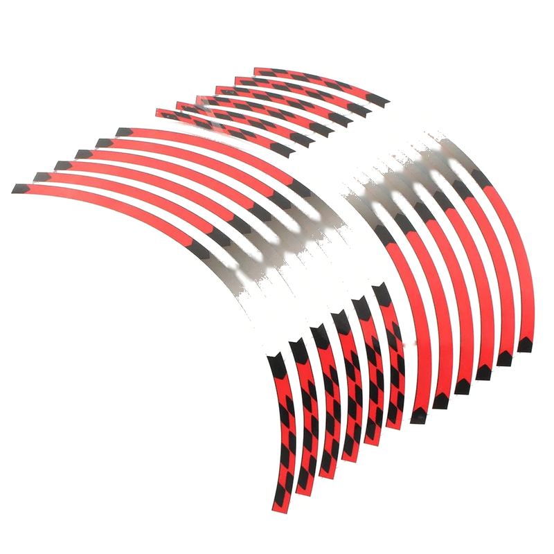 Kawasaki Ninja 1000 250 300 17" Rim Stripes Wheel Tape Decals Red (2011-2023)