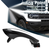 BMW F07 F10 Black Silver Tone Rear Right Exterior Door Handle