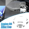 Nissan Oil Filler Cap Tank Cover (Modified, Silver Tone)