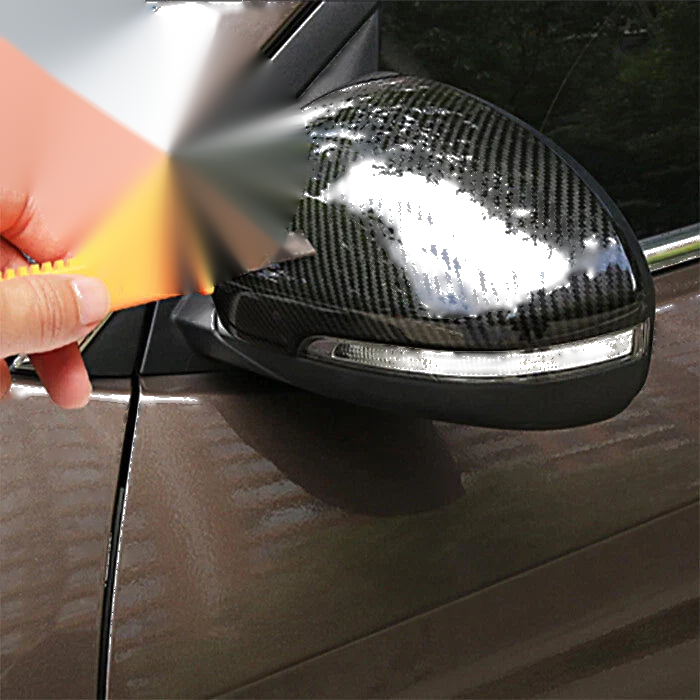 Hyundai Tucson 2 x Carbon Fiber Side Mirror Cover Trim (2016–2021)