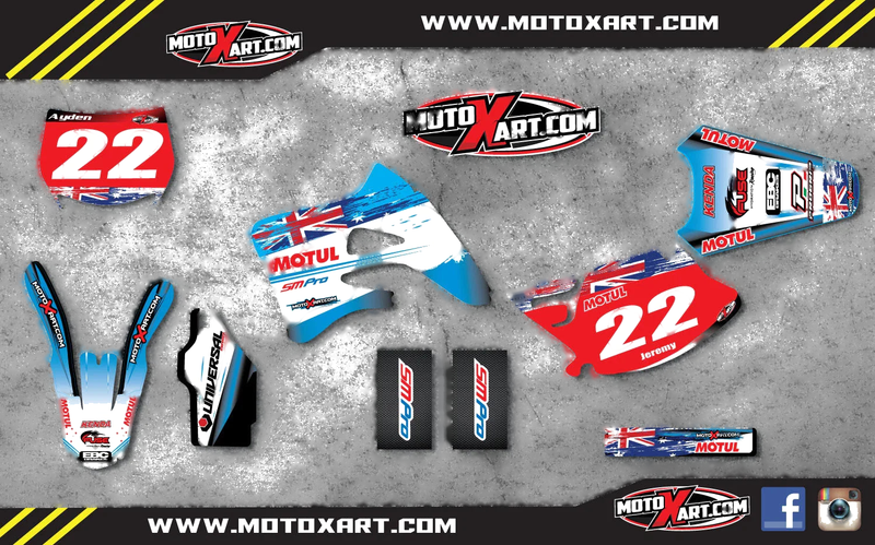 TM 85 2004-2012 - AUSSIE PRIDE Stickers / Decals Custom Graphic Kit