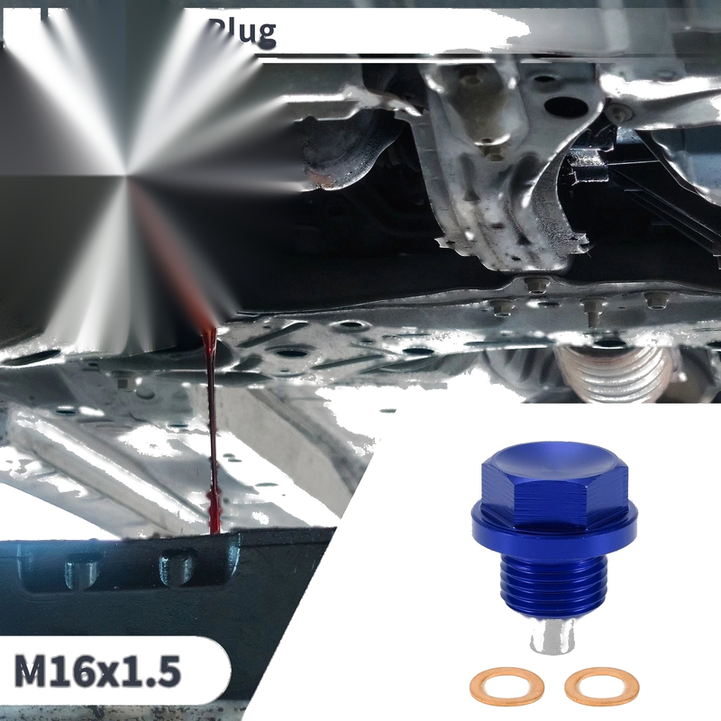 Car, Motorcycle, Boat 1 Set M16x1.5 Engine Oil Drain Plug with Gasket