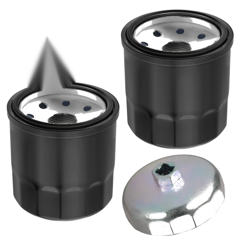 Kawasaki Ninja ZX1200 ZX1400 2 x Oil Filter w/ Wrench