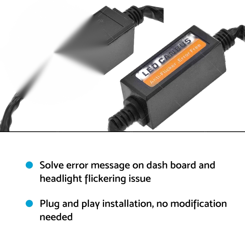 Car H4 LED Headlight Canbus Error Free Resistor Decoder